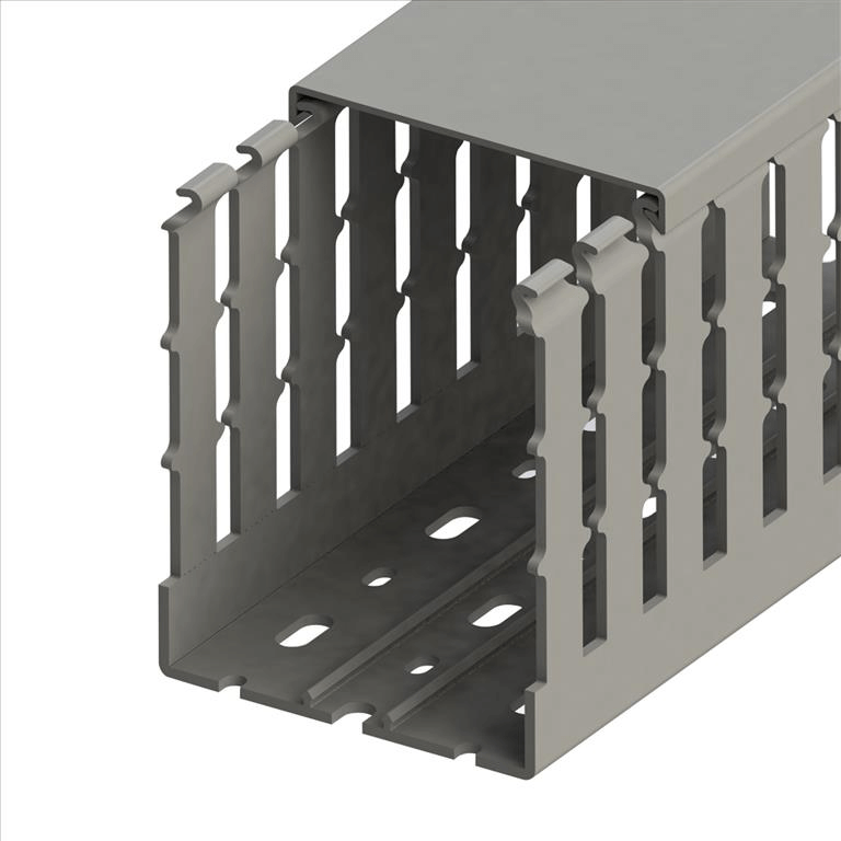 KKC 8010 80X100 KABLO KANALI (KALIN SLOT) (GRI)